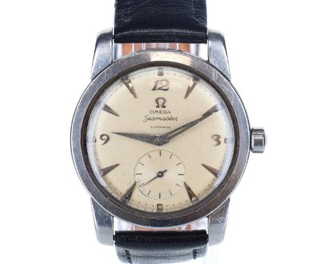 Omega - Seamaster Bumper automatic Watch. Omega Cal. 344 Bumper automatic movement. The case is made of  stainless steel. Aft