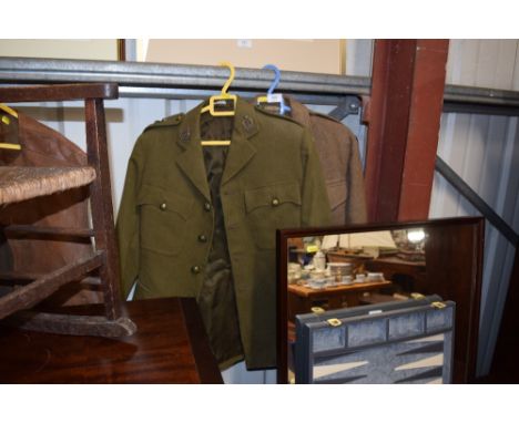 An RAMC Captain's service jacket and battle dress