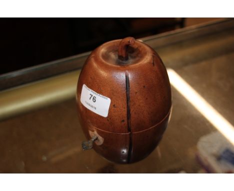 A Regency style wooden tea caddy