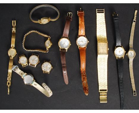 A collection of vintage ladies watches to include Secory 17 Jewel, Accurist, Montine 17 jewel, Avia, Swiss Empress and others