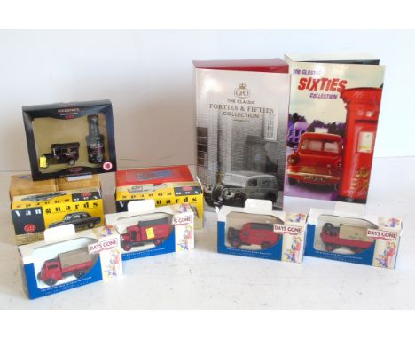 Corgi boxed Royal Mail gift sets (2) ( CP99136 &amp; CP99145 ) Four Days Gone Royal Mail vehicles, two Vanguard cars, cream t