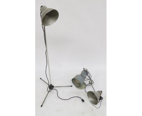 A lot of two assorted Photax photography lamps, another lamp and a Hoover heater (4) Condition Report:Available upon request