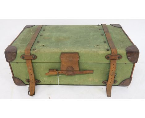 A Victorian canvas and leather bound R.W. Forsyth travel trunk Condition Report:Available upon request