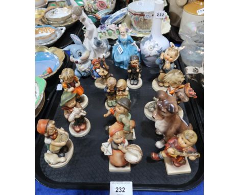 Eleven Hummel figures, a Wade Blow Up Thumper, Doulton figure etc Condition Report:Not available for this lot.