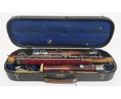 A bassoon by Heckel Beirrich serial number 5081 8, circa 1912, with case Condition Report:Available upon request