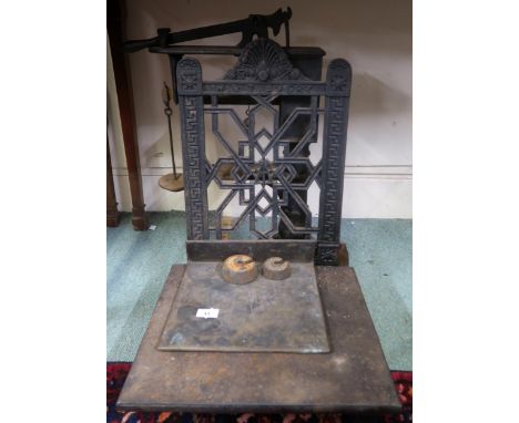 A late Victorian set of W &amp; T Avery set of scales Condition Report:Available upon request