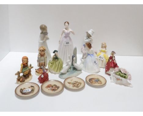 Assorted Doulton figures, Hummel figures and others Condition Report:Available upon request