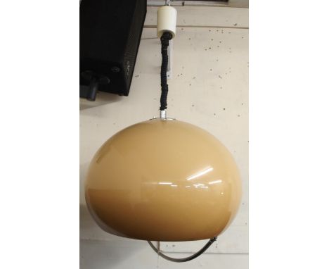 A mid 20th century Guzzini rise and fall ceiling light Condition Report:Available upon request