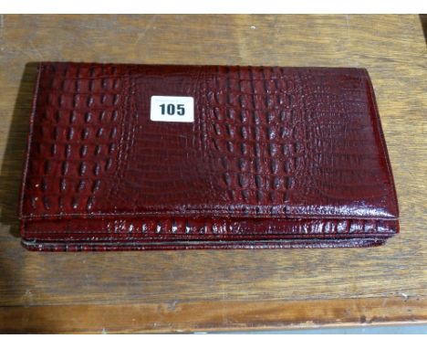     A Vintage Handbag, Possibly Crocodile Skin                                      