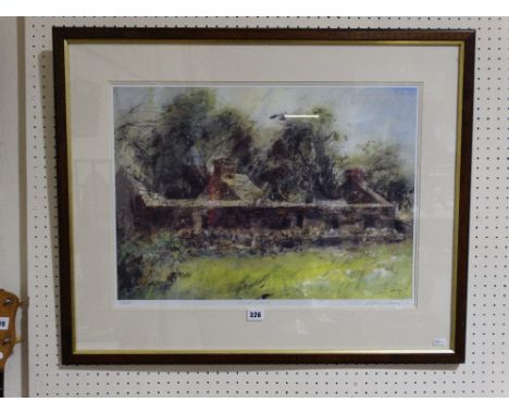    A Limited Edition Coloured Print, Titled Cae`r Gors After William Selwyn, Signed &amp; No In Pencil                      