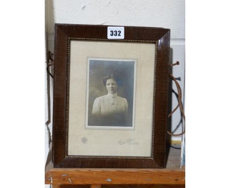     Two Edwardian Framed Portrait Photographs                                       