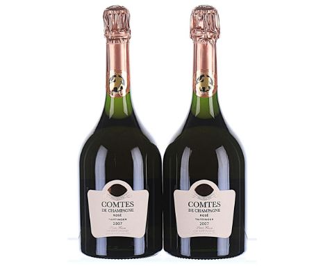 2007 Taittinger, Comtes de Champagne Rose 2x75cl  This lot forms part of a private cellar which has been assembled over many 