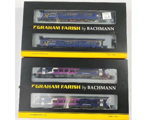 A Graham Farish N gauge originally boxed Class 150/1 First North Western 2 car DMU 371-325 and another Class 158 Two Car DMU 