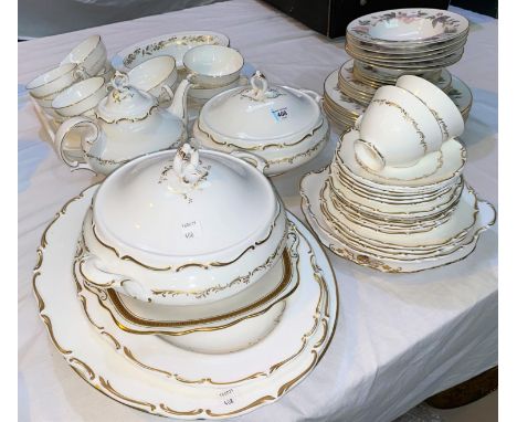 A "Richelieu" dinner and tea service by Royal Doulton, 40 piece approx; a "June Garland" part dinner service by Royal Worcest