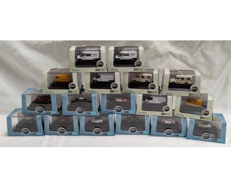 9 Oxford Automobile company and 8 Oxford Commercials originally boxed N:gauge vehicles, including NMOS002, NFT005 x2, NFT006 