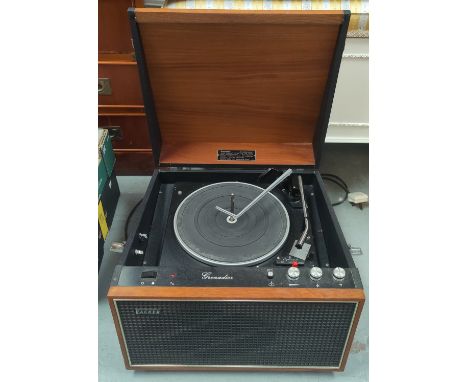 A Garrard Hacker Grenadier vintage record player numbered 2025TC 