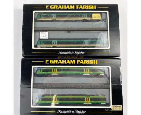 A Graham Farish N gauge originally boxed 170/1 Turbostar 2 Car DMU Midland Mainline 371-425;  a Graham Farish N gauge origina