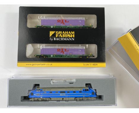 A Graham Farish N gauge originally boxed Deltic Prototype DP 1 Preserved Livery 372-920; A Graham Farish N gauge originally b