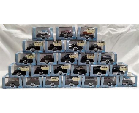 25 Oxford Automobile Company originally boxed N:gauge vehicles, including NMMT003, NMMT005, NSS004, etc. 
