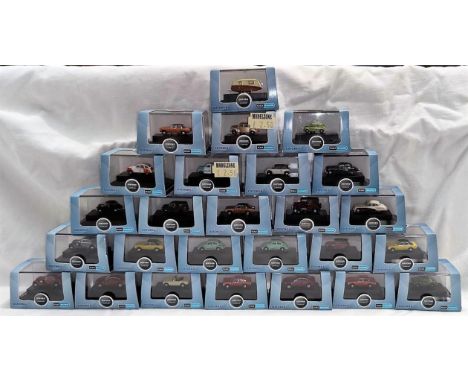 25 Oxford Automobile Company originally boxed N:gauge vehicles, including NCT003, NCOR3002, MJSS004, etc. 