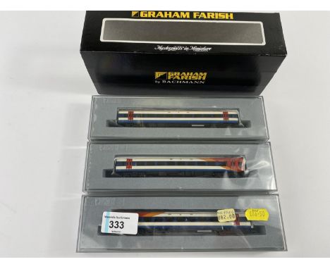 A Graham Farish N gauge originally boxed 159 3 Car DMU South West Trains, triple pack, 371-526 