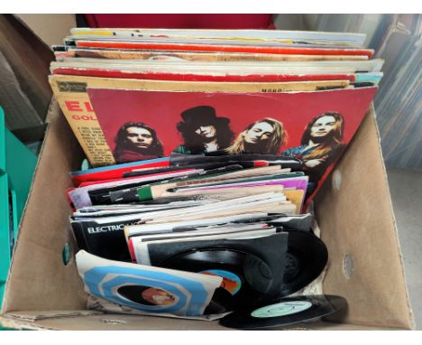 A selection of LP's and singles by Electric Light Orchestra etc 