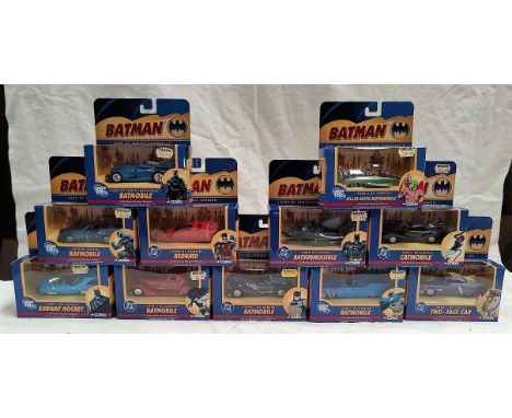 11 originally boxed corgi DC comics batman vehicles 