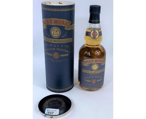 A boxed bottle of Glen Moray Single Highland Malt Scotch aged 12 years 70cl 
