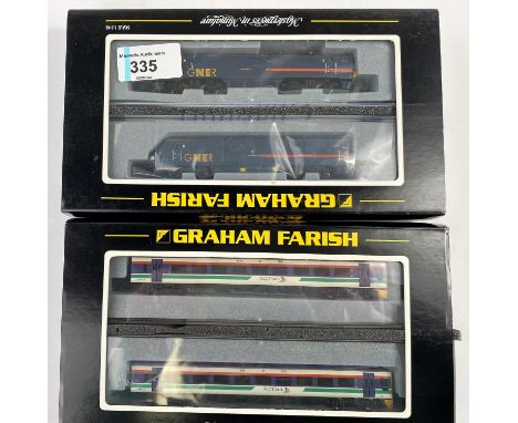 A Graham Farish N gauge originally boxed Class 91 91004 'Grantham' with DVT Trailer 371-801; a Graham Farish N gauge original