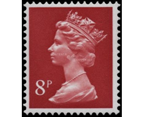 1971-96 Enschede printing 8p rosine FCP/PVA, variety phosphor omitted (Spec U165a), u/m, around 100 examples recorded, BPA Ce
