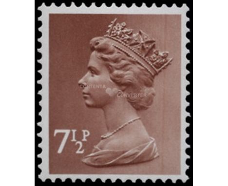 1971-96 7½p pale chestnut FCP/PVA, variety phosphor omitted (Spec U159a), u/m, around 50 examples recorded, BPA Cert (2015) 