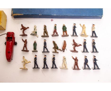A SKYBIRD SCALE FIGURES CIVIL AIR-LINE PERSONNEL No.3A SET with die cast figures, complete with original tatty box, together 