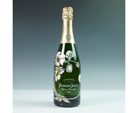 A 750ml bottle of Perrier-Jouet Belle epoque 2014 Brut Champagne, presented in an elegant floral-designed gift case. Founded 