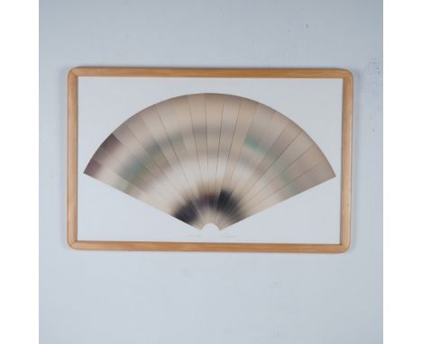 A striking aquatint cut paper-collage composition by Karen Caraccio, titled Solar Halo, showcasing a refined interplay of lig