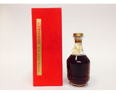HENNESSY " BACCARAT"  Crystal Decanter X.O. Cognac
Cognac, France. 70cl, 24 fl oz in Presentation Box