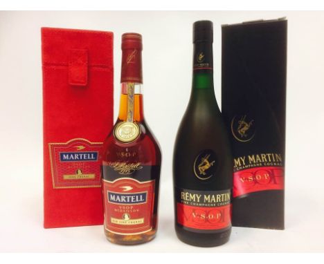 MARTELL VSOP MEDAILLON COGNAC
70cl, 40% volume, in gift box.
REMY MARTIN VSOP COGNAC
70cl, 40% in carton.
2 bottles. CONDITIO
