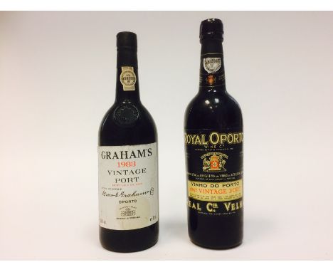 GRAHAMS 1983 Vintage Port
Oporto, Portugal. 75cl, 20% volume
ROYAL OPORTO 1967 Real Cia Velha, Vintage Port
Oporto, Portugal,
