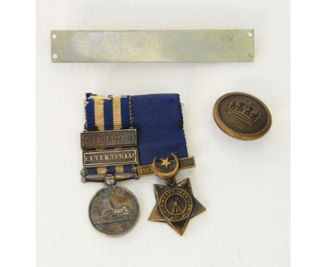 Two miniature Egyptian campaign medals to include the Egypt Star 1884 and Egypt medal with two bars - The Nile 1884-85 and El