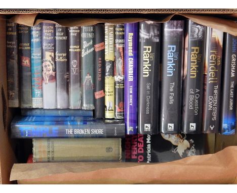 A quantity of detective novels, including:-
Chandler, Raymond 
"Farewell my Lovely", The World Publishing Company third print