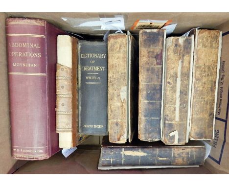 Bell, Benjamin 
"A System of Surgery", fifth edition, Edinburgh 1791, five vols., frontis portrait to vol. one, numerous engr