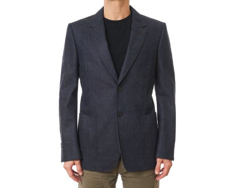 NO RESERVE ALEXANDER MCQUEEN MEN’S DENIM BLAZERCondition grade A-.Sample item. No size label attached. Chest 98cm, length 80c
