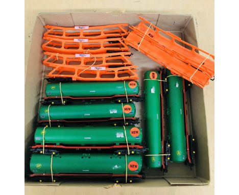 Hornby OO gauge BP petrol tanker and Silcock car transporters new spare parts as supplied from East Kent Models