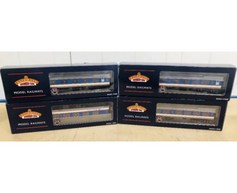 Bachmann OO gauge 39-342 BR mk2A first corridor passenger coaches in NSE Network Southeast livery all boxed