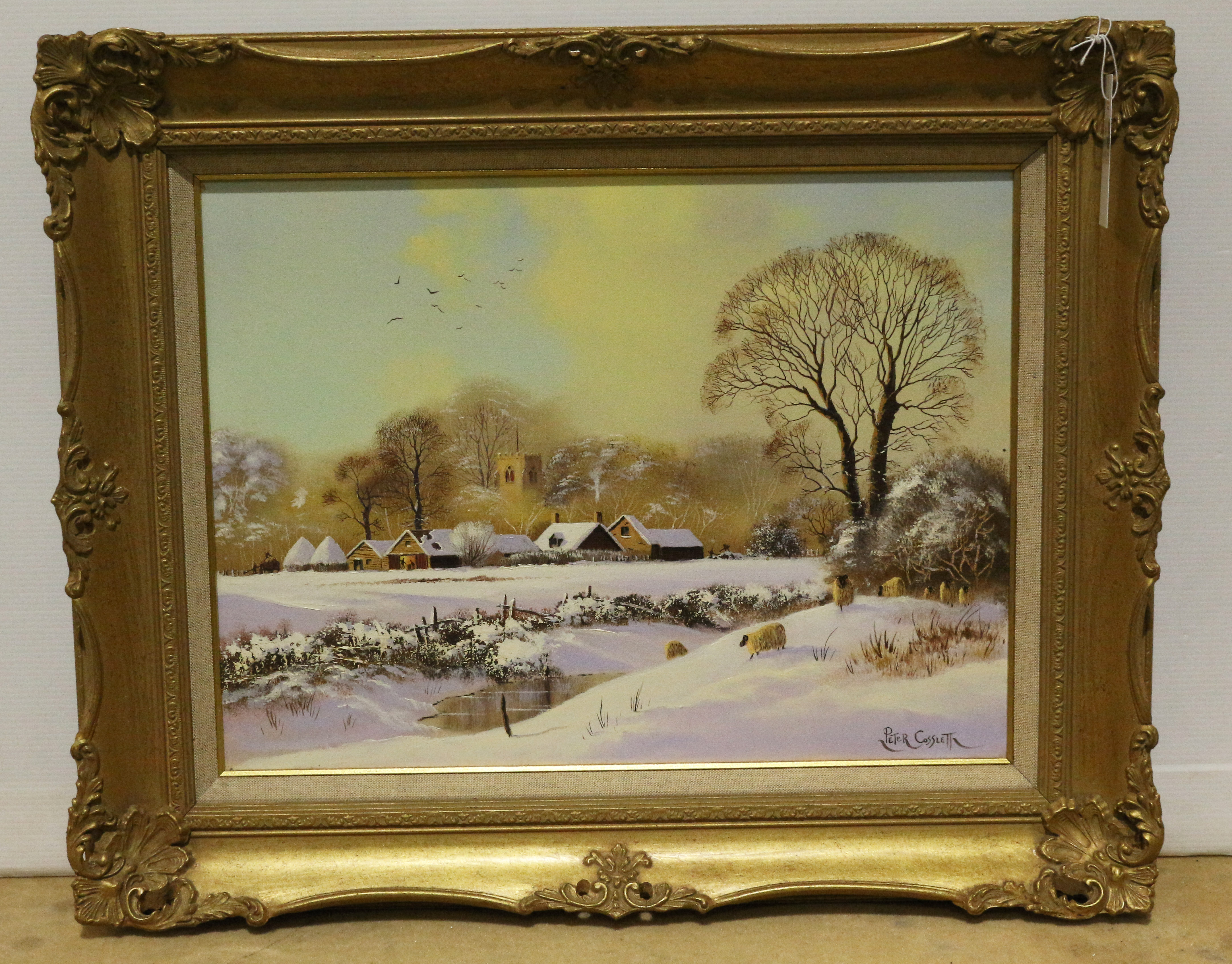 Peter Cosslett (British 1927) Winter Landscape, oil on canvas signed