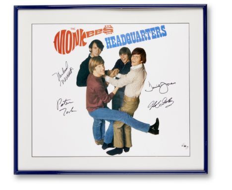 Monkees Signed Print Of The Album Cover Headquartersmid-1990soversized color lithograph signed in black ink by Mike Nesmith, 
