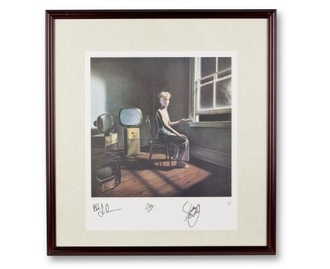 A Signed Limited Edition Print Of The Cover Of The Rush Album Power Windowsmid 1990soversized color lithograph numbered in pe