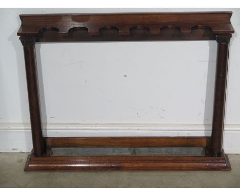 A 19th century mahogany stick stand - Height 68cm x Width 85cm x Depth 13cm