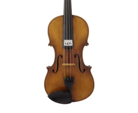 Late 19th century German violin labelled Antonius Stradivarius...1886, 13 15/16", 35.40cm