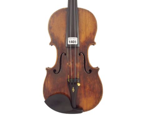 Interesting late 18th/early 19th century violin labelled Benjamin Banks, Musical Instrument Maker..., also branded Banks belo