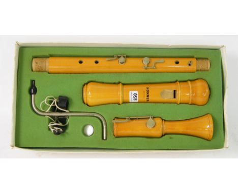 Hohner three keyed bass recorder
